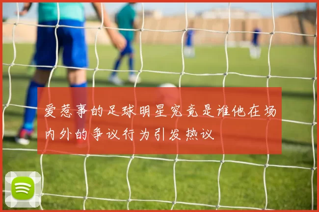 爱惹事的足球明星究竟是谁他在场内外的争议行为引发热议