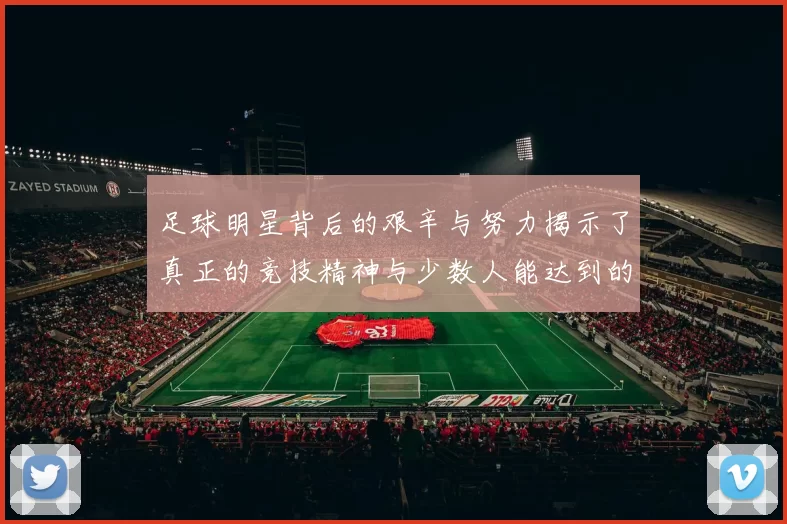 足球明星背后的艰辛与努力揭示了真正的竞技精神与少数人能达到的巅峰